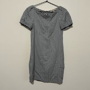 see by chloe chevron button back dress